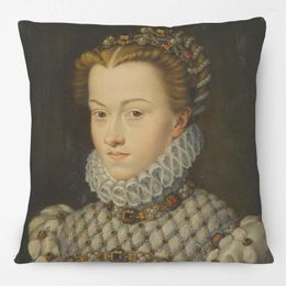 Pillow European Vintage Style Portraits Princess Lady Royal Court Cover Case For Home Bedroom Decoration