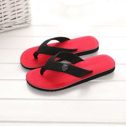 Slippers Summer Men Flip Flops Beach Sandals Non-slip Casual Flat Shoes 2022 Indoor House For Outdoor Slides01NAV7 H240322