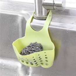 Kitchen Storage Sink Holder Adjustable Soap Home Drain Basket Sponge Hanging Bag Accessories