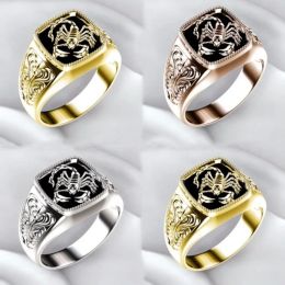 Popular Retro Scorpion Pattern Rings for Men Jewellery Stylish Hip Hop Ring 14K Gold Ring Accessories Gothic Wholesale