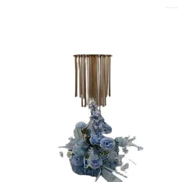 Party Decoration Creative Flower Rack Gold Wedding Table Centrepiece Event Road Lead Flowers Stand Home El