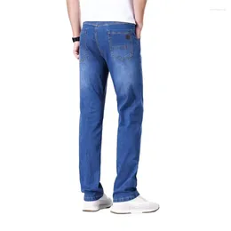 Men's Jeans Plus Size 29-40 Business Casual Denim Thin Straight Regular Fit Long Daily Pants For Gentleman Dropship