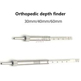 Kits Pet Orthopedic Depth Sounder Depth Measuring Ruler Surgical Instrument Guide Needle Hollow Nail Bone Measurement