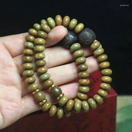 Strand Green Sandalwood Abacus Beads Hand String With Carved Buddha Men And Women Bracelet Lovers Jewellery Crafts