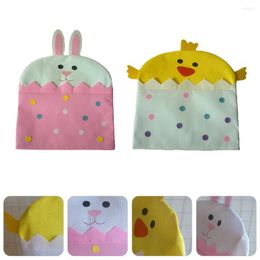 Chair Covers 2 Pcs Easter Cover Protector Couch Dining Table Slipcovers For Cloth Home Decor