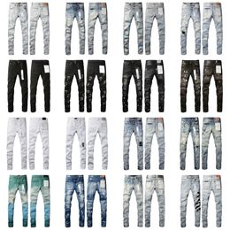 Designer roxo jeans ksubi jeans slim fit jeans roxo marca amirs jeans buraco estilo jeans largos bordado auto cultivo pés pequenos moda preto roxo jeans