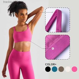 Active Underwear WISRUNING square neck sports bra suitable for womens exercise underwear push up yoga top suitable for fitnessC24320