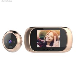 Doorbells Digital door viewer peeping door camera doorbell 2.8-inch LCD screen night vision photo shooting digital door monitoringY240320