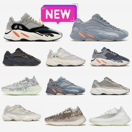 Trainers Solid Grey 700 Running Shoes Women Men Hi-Res Red Blue Utility Black Vanta Mauve Inertia Azael Alvah Kyanite 700s V2 Tennis Big Size Jogging Walking Sneakers