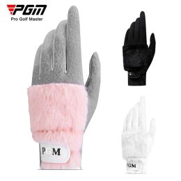 Gloves 1 Pair Golf Women's GlovesSuitable For Various Outdoor Sports Autumn and Winter Plush Thickened Rabbit Like Fur Thermal Gloves