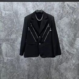 Men's Jackets M03229 Fashion Coats & 2024 Runway Luxury European Design Party Style