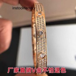 Original 1to1 Cartres Bracelet V-gold material full sky star buckle version bracelet CNC rose gold screw with 0.3 plating BZND Q4VN