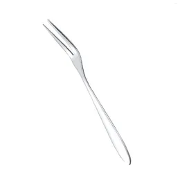 Forks 10PCS Dessert Cake Salad Portable 2 Prong Tasting Appetiser For BBQ Party Gathering Supplies