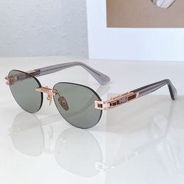 Rimless Sunglasses Rose Gold/Grey Lenses Men Summer Sunnies Sonnenbrille Fashion Shades UV400 Eyewear