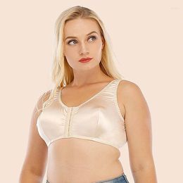 Bras Buckle Top Women's Seamless Front Closure Wireless Full Plus Size Lace Bralette XL XXL XXXL Brasier Mujer Women Tops