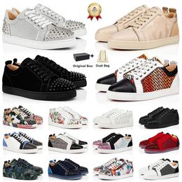 Mit Box Casual Schuhen rote Unterteile Herren Schuhe Damen Mode Sneakers Designer Schuhe Low schwarz weiß geschnittene Leder Splitter Vintage-Teller-Formel Luxus-Trainer