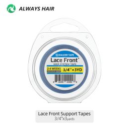 Adhesives 3 Yards Walker Tape Maximum Wear Favorite Lace Front Suppor Tape Blue Liner Hair System Adhesive Tape Roll 3/4" 1"