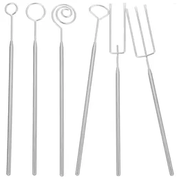 Dinnerware Sets Chocolate Fork Dipping Making Supplies Melting Tools Cheese Candy Kit Stainless Steel Forks Marshmallows