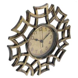 Wall Clocks Hollowed-out Clock Silent Dial Vintage European Decorative Digital