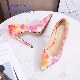 Dress Shoes New High heels sexy Pumps women shoes Spring Autumn Thin pumps Leopard Print Fashion Stripper 2020 Plus sizeDF07 H240321