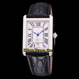 8 Style 31mm SOLO W5200027 Date White Dial Automatic Mens Watch Silver Case Black Leather Strap High Quality Cheap New Gents Wrist228J
