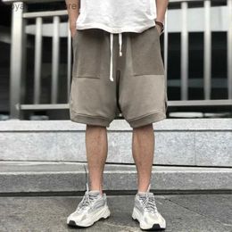 Men's Shorts Mens Clothing American Streetwear Trend Hip Hop Baggy Shorts Grey Mens Summer All-match Casual Pants Fashion Sports Shorts Man L240320