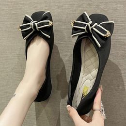 Casual Shoes Flats Women Sandals Bow Designer Spring Autumn Ladies 2024 Shallow Zapatos De Mujer