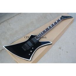 Rosewood Fretboard Electric Guitar Special Inlay black Body Hardwares hh Pickup folyd Rose can Be Customised