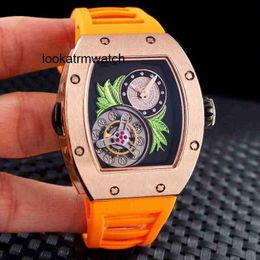 Desginer Mechanical Automatic L Watch Automatic Multi-function Superclone Watch Men Designer Mens Mechanical Brand Skeleton Rose Gold Greenl