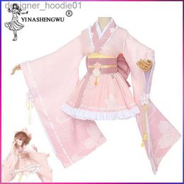 cosplay Anime Costumes Uraraka Ochaco role-playing for anime my hero academic costume womens kimono Lolita dress Christmas cherry blossom skiingC24320