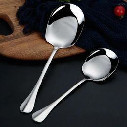 Spoons Western Large Restaurant Kitchen Supplies Dinner Dish Rice Public Spoon Tableware Buffet Serving Soup