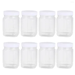 Storage Bottles 8 Pcs Pantry Closet For Kitchen Container Food Containers With Cover Clear Cereal Bottle