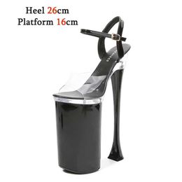 Dress Shoes Voesnees Summer Women Sandals 2021New sexy Waterproof Platform High Heels 26cm Patent Leather Thin Female Club Party H240321