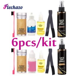 Sticks Waterproof Lace Wig Glue Kit For Lace Front Wig Hair Bond Glue Adhersive Wax Stick Lace Tint Spray Edge Brush Lace Melt Band