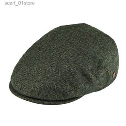 Newsboy Hats VOBOOM wool tweed herringbone Irish C mens and womens beret drivers hat news boy C golf ivy flat hat green black yellow 200C24319