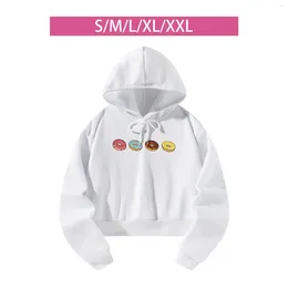 Women's Hoodies Cropped Sweatshirt Drop Shoulder Fashion Household Womens Casual Crop Top For Home Office Daily Wear Travel Work Party