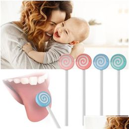 Grooming Sets Tongue Scraper Bacteria Inhibiting Hygienic Practical Oral Brush Cleaner Tongues For Care Fresh Breath Baby Kids Mater Dhska