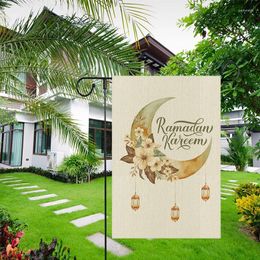 Party Decoration Ramadan Banner Eid Mubarak 2024 Hanging Flag For Garden Yard Islamic Festive Ornaments Flags Decor Supplies