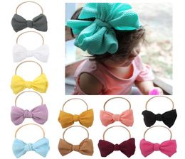 Baby girl headband Infant hair accessory rabbit bunny ear Tie bow newborn Headwear tiara headwrap Gift Toddlers bandage Ribbon 11 8006637