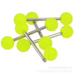 Tongue Rings Mti Design Mix Style Barbell Bar Piercing Fashion Stainless Steel Mixed Candy Colors Men Women Body Jewelry Dr Drop Deli Dhfxt