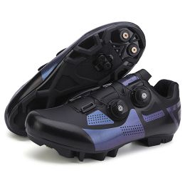 Footwear Professional Mountain Bike Shoes Men MTB Sports Shoes Selflocking Highway Cycling Sneakers SPD Speed Racing Road Bicycle Shoes