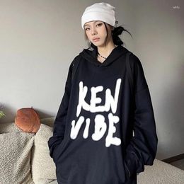 Women's Hoodies White Long Sweatshirt Black Sport Woman Clothing Letter Printing Text Top On Promotion Basic Kpop Autumn And Winter Warm