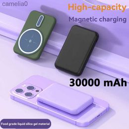 Cell Phone Power Banks Magsafe Magnetic Power Pack 30000mAh Portable Wireless Fast Charging High Capacity iPhone Samsung External BatteryC24320