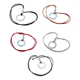 Pendant Necklaces Fashion Irregular Ring Necklace Unique Circle Choker Sweater Chain Gypsy Clavicle Unisex Hippy Jewellery