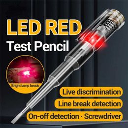 Current Metres B09/B12 70-250V Test Pencil Screwdriver Durable Insulation Electrician Home Tool Cross Slotted Screwdriver Tester 240320