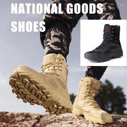 Fitness Shoes Military Boots Men Outdoor Combat Tactical For Man Anti-Slip Motocycle Ankle Climbing Hiking Camping