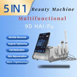 9D HIFU Multifunction Beauty Machine Ultrasound Skin Vaginal Tightening Face Lifting Liposonix Body Slimming Fractional RF Microneedling Acne Scar Removal