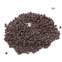 Tubes 1000pcs/lot 5# Brown silicone Nano ring for Hair Extensions micro rings 3.0mm nano beads Smallest silicone Nano rings links