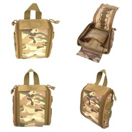 Backpacking Packs Bags Emergency Bag Tactical Molle Medical Kit Pouch Cam Survival Gear First Aid Tool Edc Hunting Utility Belt Drop D Dhkun