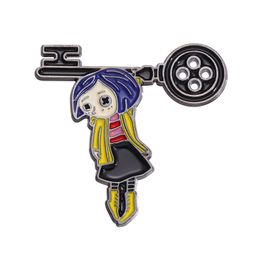 childhood halloween horror movie film quotes pin Cute Anime Movies Games Hard Enamel Pins Collect Metal Cartoon Brooch Backpack Hat Bag Collar Lapel Badges